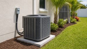 Outdoor central AC condenser for Palm Bay home cooling options